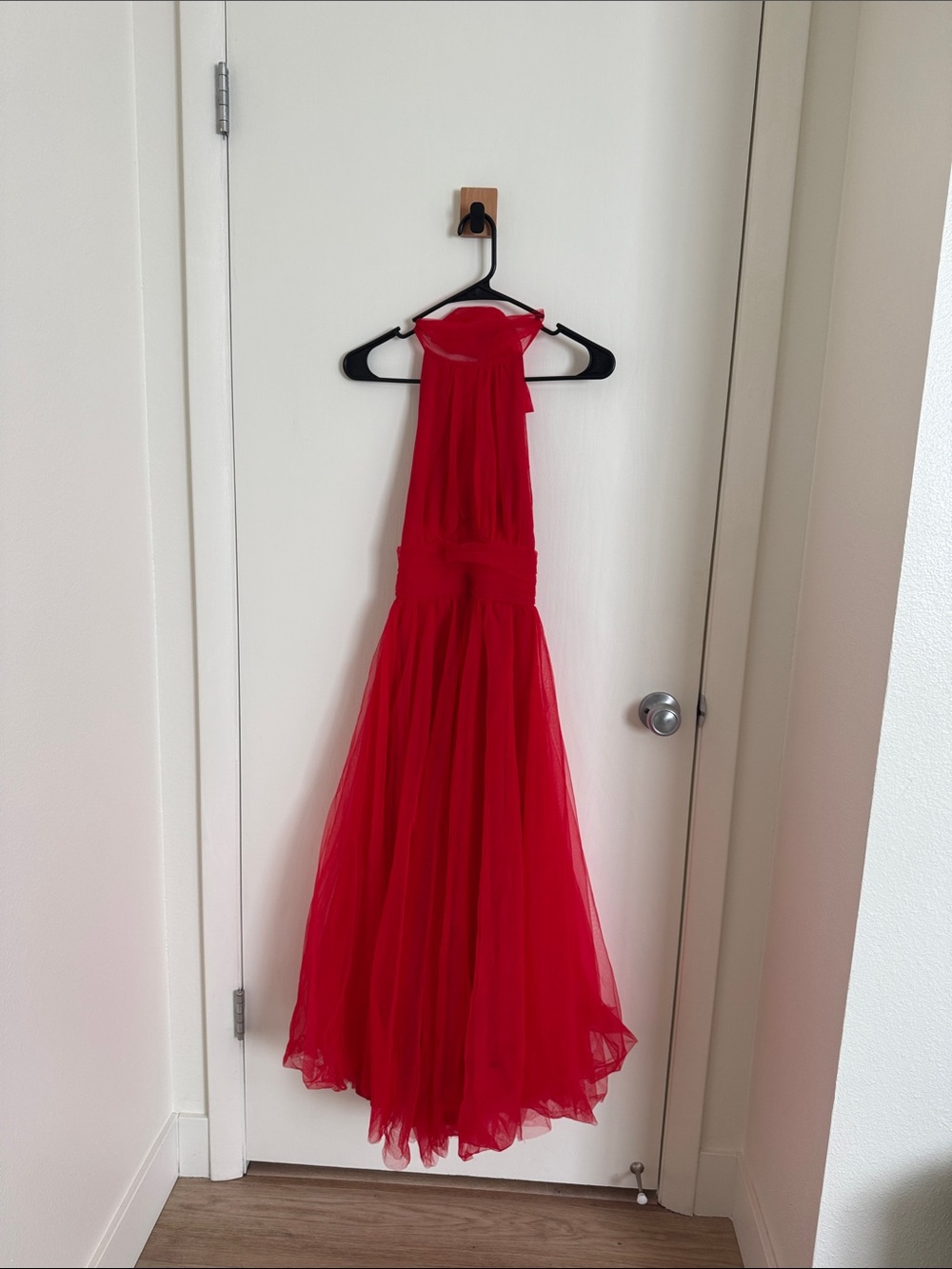 Red Tulle Halter Women’s Dress